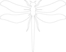 dragonfly   outline silhouette vector