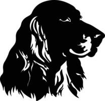 Gordon setter silueta retrato vector