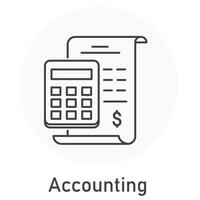 Accounting Vector Illustration Icon Design