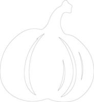 bellota squash contorno silueta vector