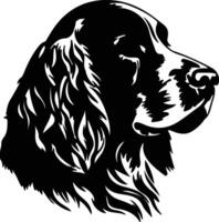 Clumber Spaniel  silhouette portrait vector