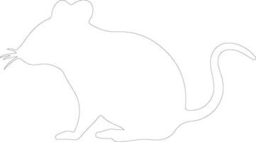 Mouse  outline silhouette vector