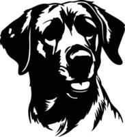 Anatolian Shepherd Dog  silhouette portrait vector