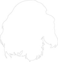 Cocker Spaniel  outline silhouette vector