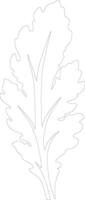 endive  outline silhouette vector