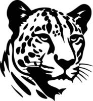 Snow Leopard  silhouette portrait vector