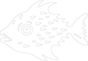 fugu   outline silhouette vector