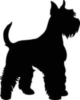 Kerry azul terrier silueta retrato vector