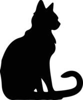 Minskin Cat  black silhouette vector