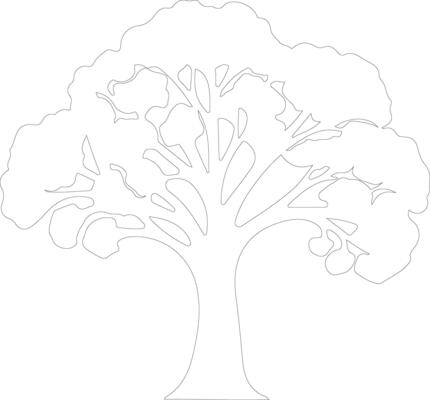 broccoli  outline silhouette