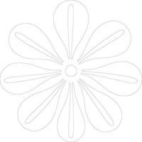 sand dollar    outline silhouette vector