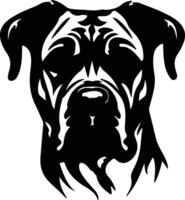 Presa Canario  silhouette portrait vector