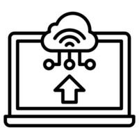 IoT Deployment icon line vector illustration