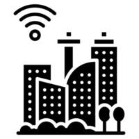 Smart Cities icon line vector illustration