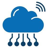 IoT Cloud icon line vector illustration