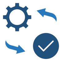 Process Control icon line vector illustration