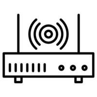 IoT Gateway icon line vector illustration