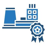 Manufacturing Excellence icon line vector illustration