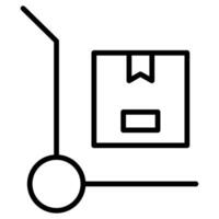 Materials Handling icon line vector illustration