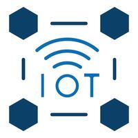 IoT Interoperability icon line vector illustration