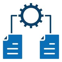 Data Integration icon line vector illustration