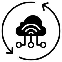 IoT Operations icon line vector illustration