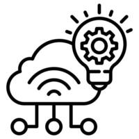 IoT Innovation icon line vector illustration