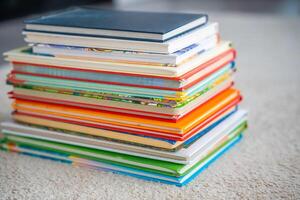 Stack of Children's Books with Fairy tales photo