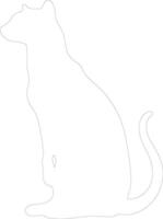 fossa    outline silhouette vector