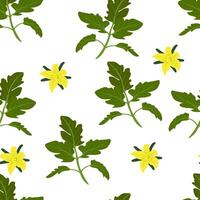 Parsley vector stock illustration. Tomato and green leaves. Rosemary seasoning, juicy fresh pattern. An endless pattern of green leaves. For wrapping paper. Ideal for wallpaper, surface textures, text