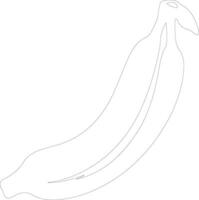 banana  outline silhouette vector