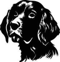 German Wirehaired Pointer  silhouette portrait vector