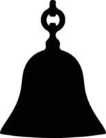 Bell icon  black silhouette vector