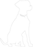 dog    outline silhouette vector