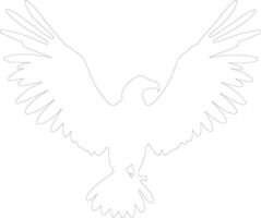 vulture  outline silhouette vector