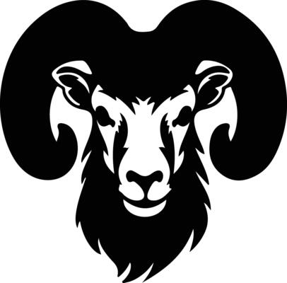 bighorn sheep  silhouette portrait