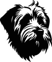 Dandie Dinmont Terrier  silhouette portrait vector