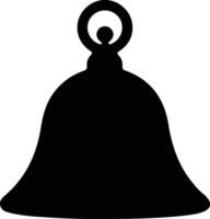 Bell icon  black silhouette vector