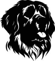 Leonberger  silhouette portrait vector