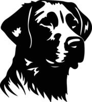 Chesapeake Bay Retriever  silhouette portrait vector