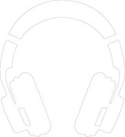 Audio icon  outline silhouette vector