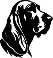 Bloodhound  silhouette portrait vector