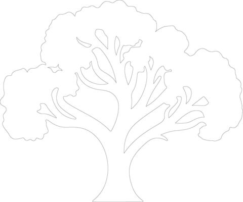 broccoli  outline silhouette