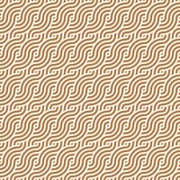 Seamless brown geometric japanese circles swirls and waves pattern vector