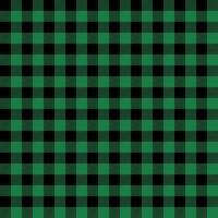 Seamless Repeating Green And Black Buffalo Plaid Pattern vector