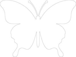 viceroy butterfly  outline silhouette vector