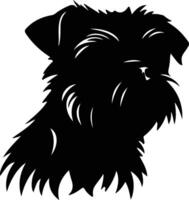 Affenpinscher  black silhouette vector