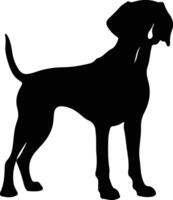 vizsla negro silueta vector