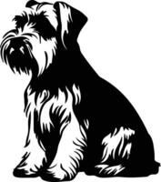 sealyham terrier negro silueta vector