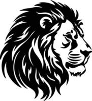 Lion  silhouette portrait vector